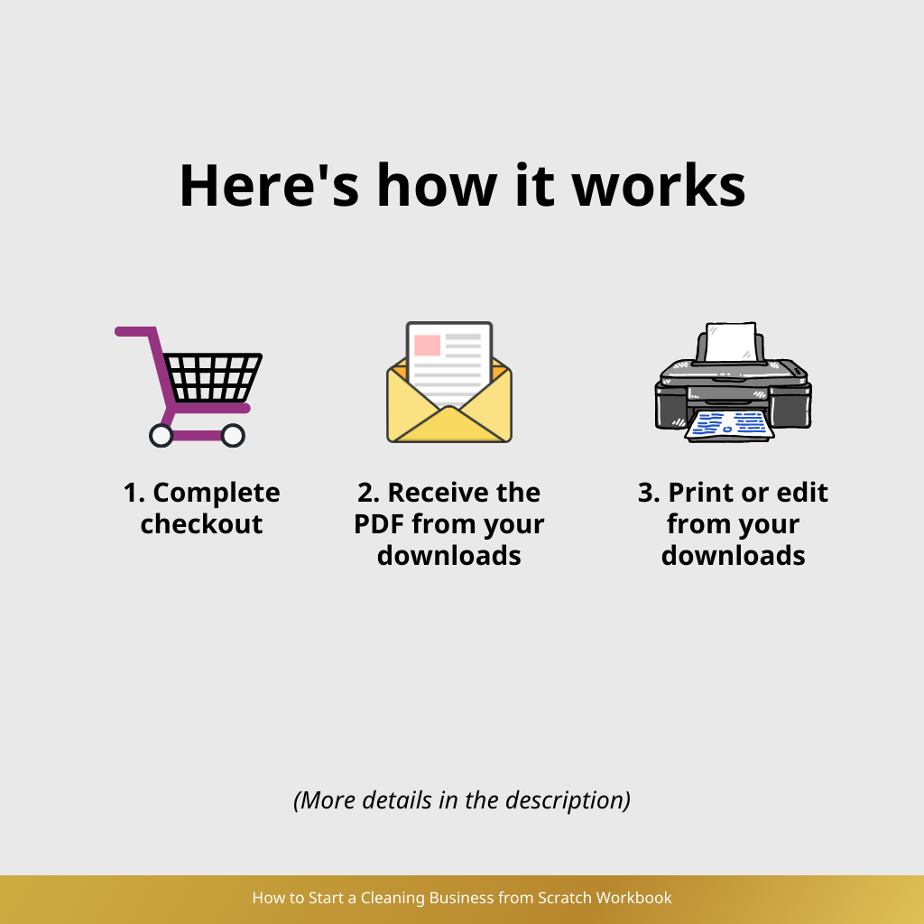 How to Start a Cleaning Business from Scratch Workbook