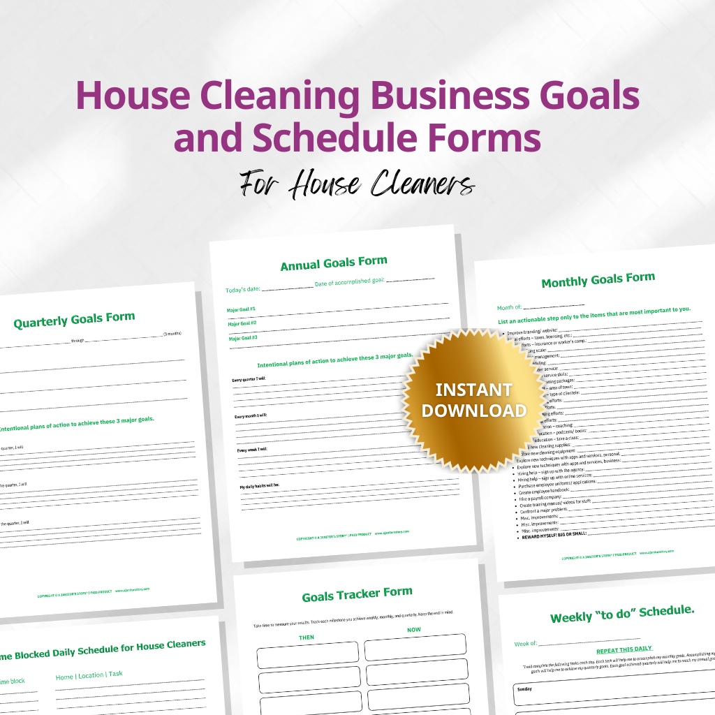 house-cleaning-business-goals-and-schedule-forms-a-janitor-s-story for Free Printable Cleaning Business Forms House Cleaning Business Goals and Schedule Forms – A Janitor's Story for Free Printable Cleaning Business Forms