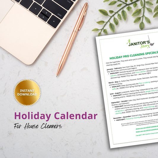 Holiday Calendar for House Cleaning Businesses