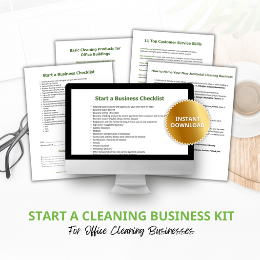 Start a Cleaning Business Kit for Office Cleaning Businesses