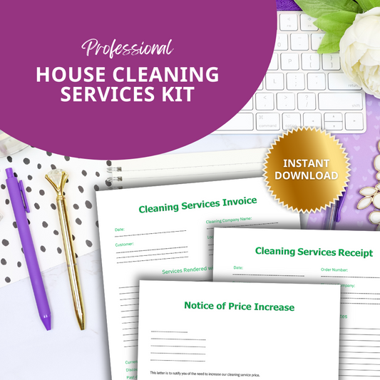Professional House Cleaning Services Kit